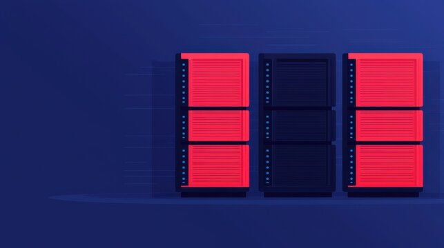 Grid Computing concept. Distributed Cloud Computing Grid Concept with Geometric Patterns