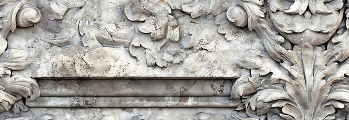 Obraz premium A seamless pattern with intricately carved concrete