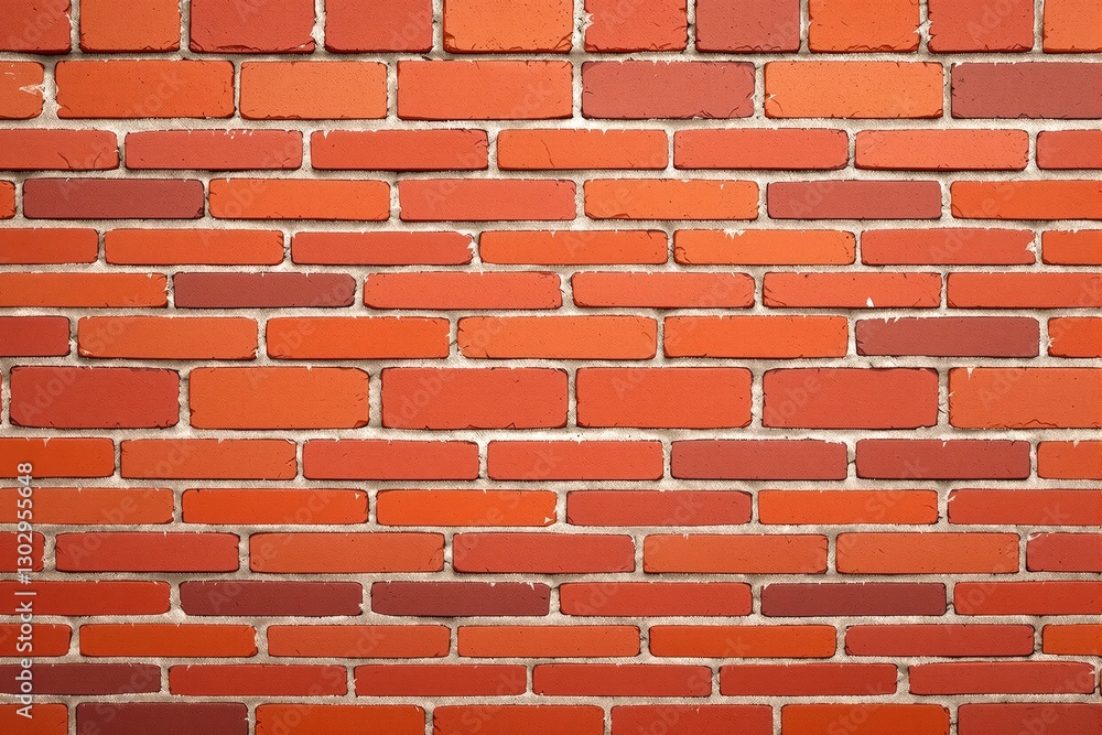 Aufkleber red brick wall background with uniform pattern and texture.