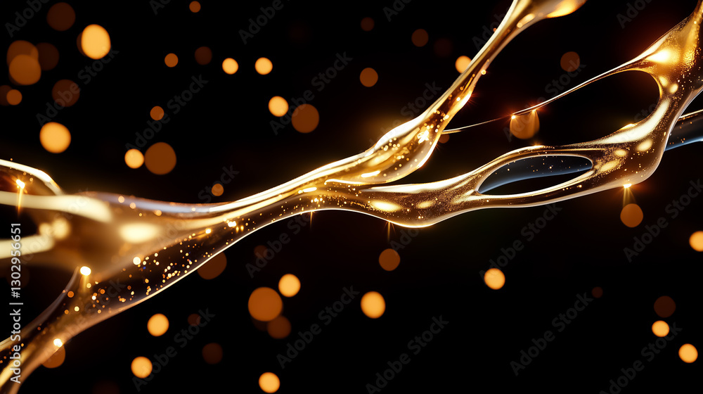 Poster illuminated structures mimic neural pathways, pulsating rhythmically as vibrant data streams flow th
