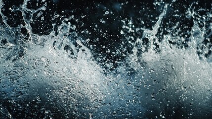 Obraz premium A slow-motion capture of sea spray as a boat speeds through the water