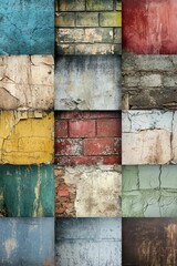 Naklejka premium Walls show aged colors weathered and interesting.