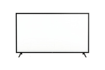 blank tv screen isolated on white background.PNG.AI GENERATED