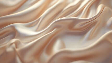 Obraz premium Close-up of realistic fabric with swirls and folds, soft texture, natural lighting, elegant and detailed background