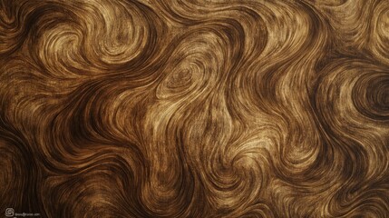 Naklejka premium Close-up of realistic wood grain texture, intricate swirls and lines, natural tones of brown, warm and organic background