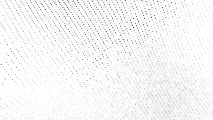 Halftone abstract background. Random particle texture. Wave. Its chaotic, mosaic-like ornament with a linear dot pattern for banners, posters, website design, social media frames.