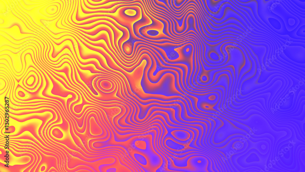 Poster spiral background. maze randomly rotates in circle. colored magma. energy flows. hypnotic screensave