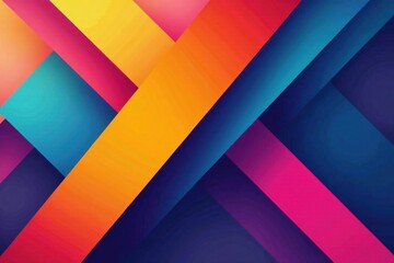 Obraz premium Abstract Vibrant Diagonal Stripes Background Design Featuring Bold Color Combinations and Gradient Effects