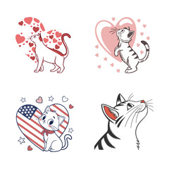 Adorable Cats with Heartwarming Themes