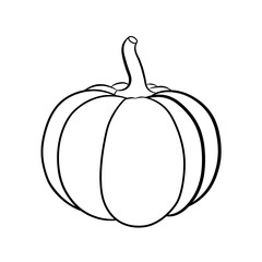 Icon pumpkin isolated on white background