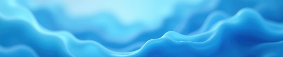 Naklejka premium Fluid light blue shapes, blurred edges, soft focus , background, wallpaper, wash
