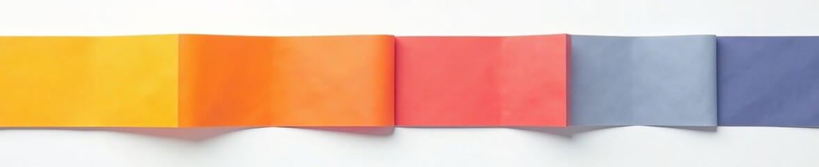 Minimalist composition of paper strips on white surface for design concepts, Strips, White, Minimal