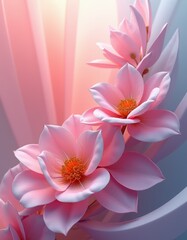 Fototapeta premium Abstract Floral Wallpaper