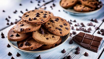 Fototapeta premium chocolate chips Cookes