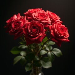 Naklejka premium bunch of red roses