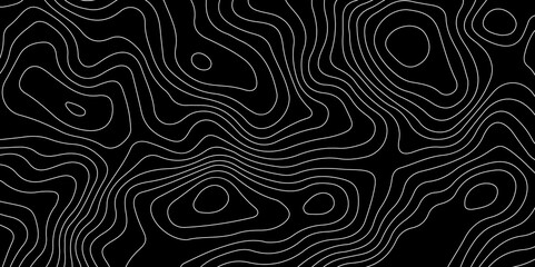 Panorama view gradient multicolor wave curve lines banner background.Topography and geography map grid abstract backdrop. Topographic map. wave Line topography. Geography concept. paper, black, arts.