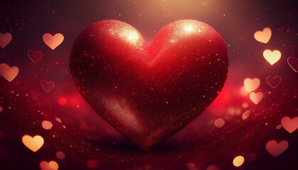 red heart background