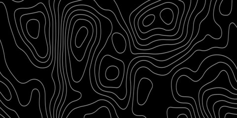 Panorama view gradient multicolor wave curve lines banner background.Topography and geography map grid abstract backdrop. Topographic map. wave Line topography. Geography concept. paper, black, arts.