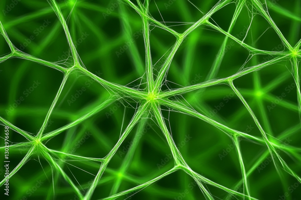 Poster a clean, geometric representation of vegetation in abstract patterns