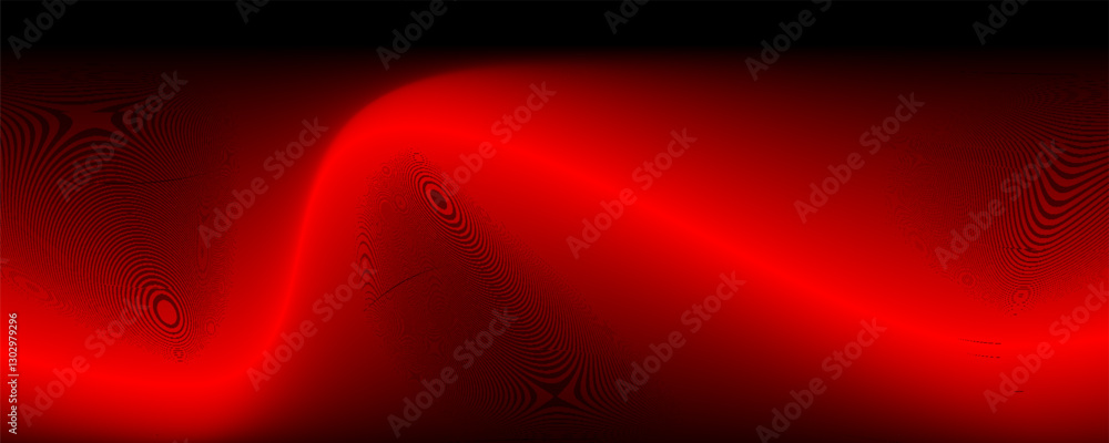 Poster dot red wave screen gradient texture background. abstract technology big data digital background.