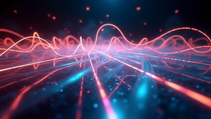 Fototapeta premium Data Streams Abstract