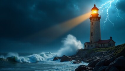 Lighthouse in the Storm
