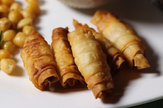 Flaky pastry filled with cheese.
