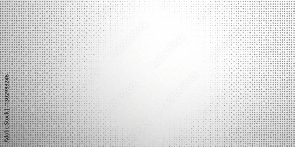 Poster Abstract Halftone Dotted Pattern Background with Light Gray Gradient and Subtle Texture