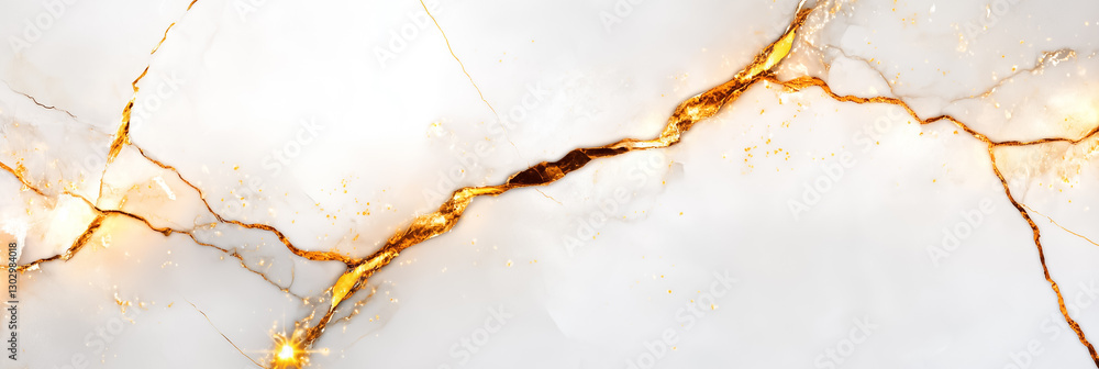 Poster complex digital design features mesmerizing marble textures intertwined with bold golden veins, crea
