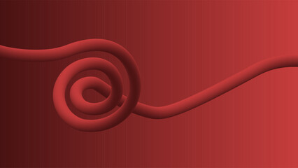 Gradient background. Colorful abstraction. Minimalism. Fake 3D. Red color. Vector illustration EPS10