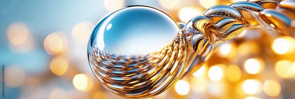 Poster a mesmerizing spherical structure displays a data matrix with ever-changing patterns that dance thro