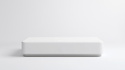 Minimalist White Podium for Product Presentation