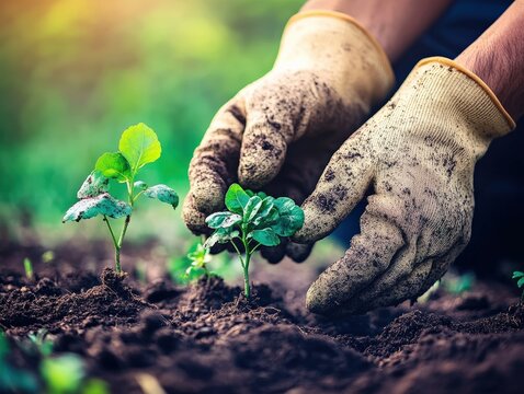 Sowing Seeds in Fertile Soil: A Farmworker's Agriculture Scene