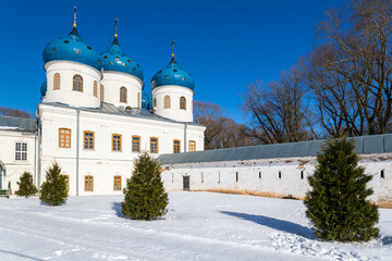 View of Saint George monastery, Novgorod the Great