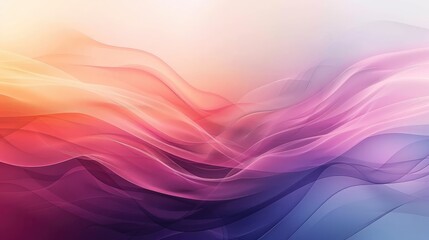 Fototapeta premium Ethereal Color Waves: A Soothing Abstract Composition