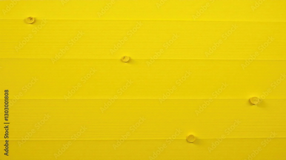 Poster vibrant yellow surface with subtle textural detail and small circular elements