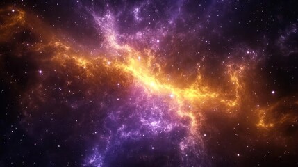 Obraz premium Abstract Universe Nebula with Stars and Colorful Cosmic Cloud