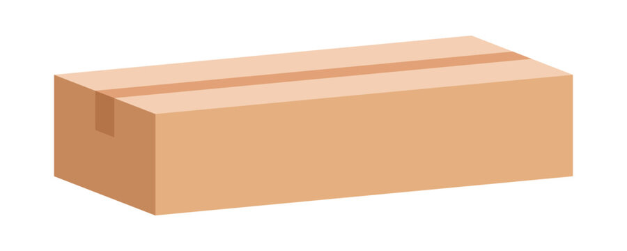 postal parcel box, carton shipping box, brown corrugated box, cardboard postage box for transportation