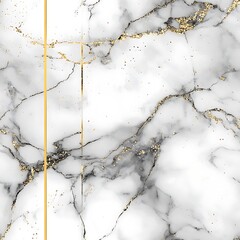 White marble seamless texture with gold veins and accents