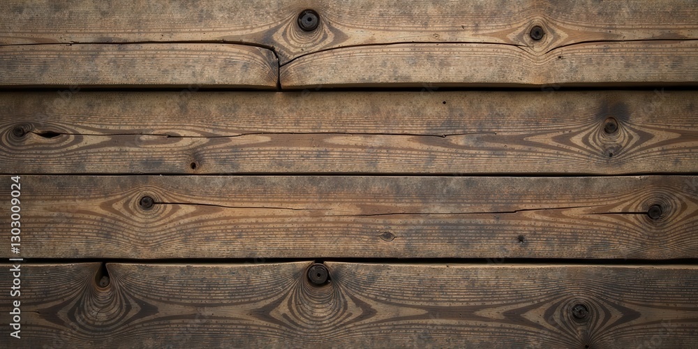 Poster Rustic Weathered Wooden Planks Showing Natural Grain and Texture, Ideal for Backgrounds and Design Projects