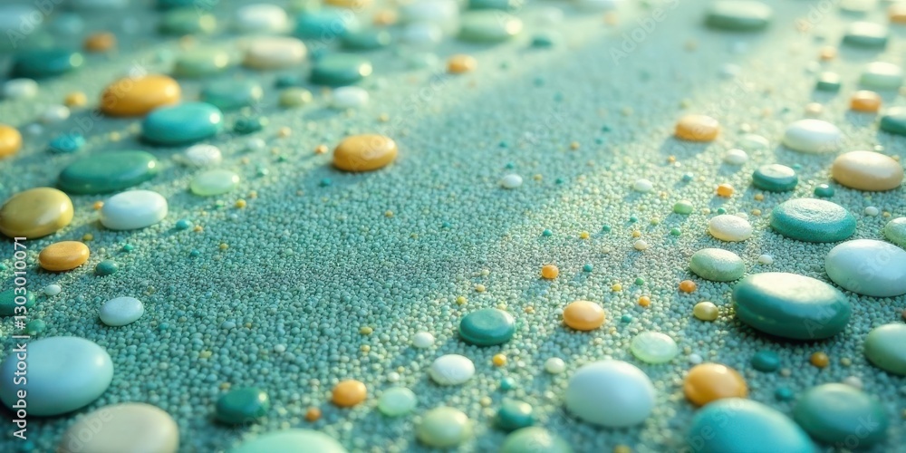 Poster serene pastel stones on textured surface a visual meditation of calm and tranquility