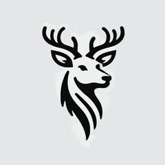 Fototapeta premium Simple, cool and dashing deer head logo