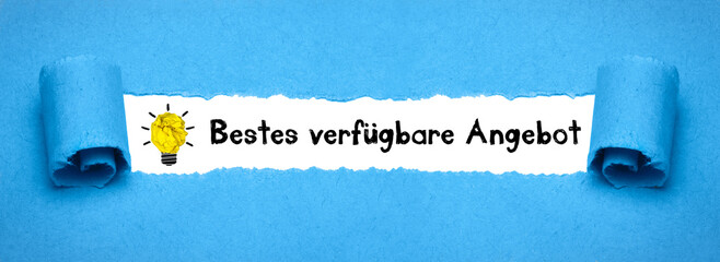 Bestes verfügbare Angebot	