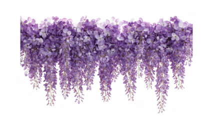 Purple wisteria flower garland backdrop
