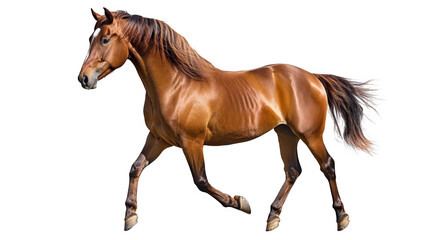 Chestnut Horse in Motion