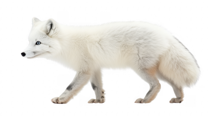 Arctic Fox Walking in Winter