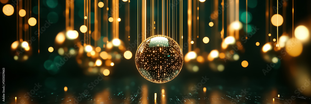 Aufkleber a captivating display of a glowing digital matrix, where symbols cascade like rain. holographic effe