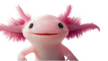 Cute Axolotl Smiling