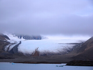 Melting Spitsbergen Glacier