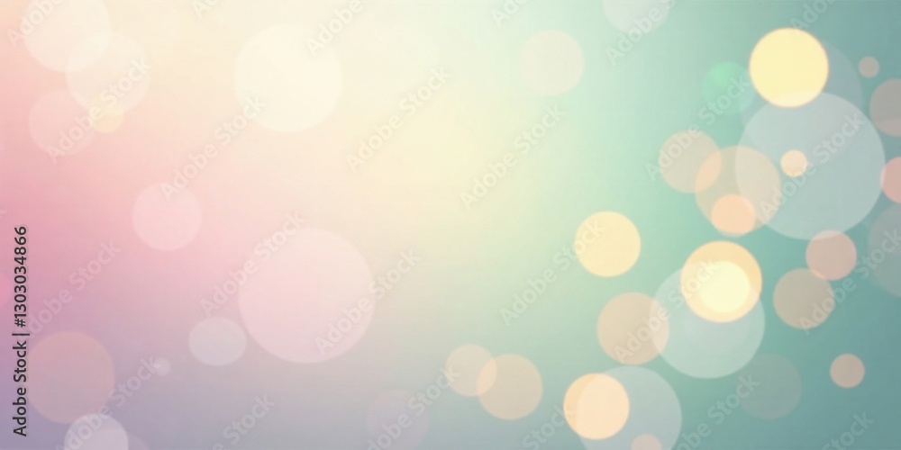 Aufkleber Soft Pastel Bokeh Background with Gentle Light Effects and Smooth Gradient Transitions for Design Projects